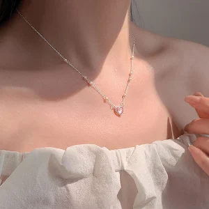 Dây Chuyền Bạc Mặt Trái Tim Đính Ngọc Trai – 3 Bí Mật Tuyệt Đẹp Khiến Nàng Không Thể Từ Chối
